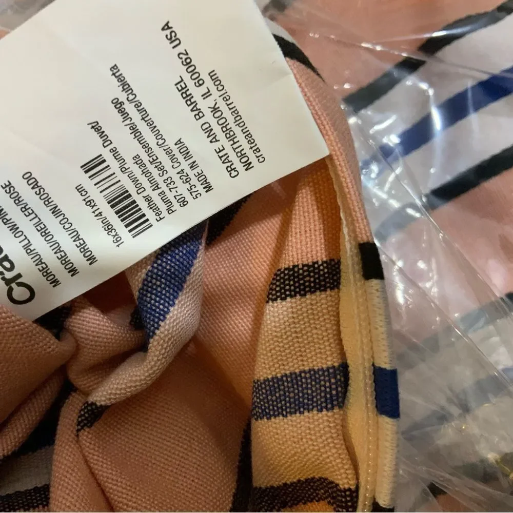 New Crate&Barrel Pillow Cover 16”x36”